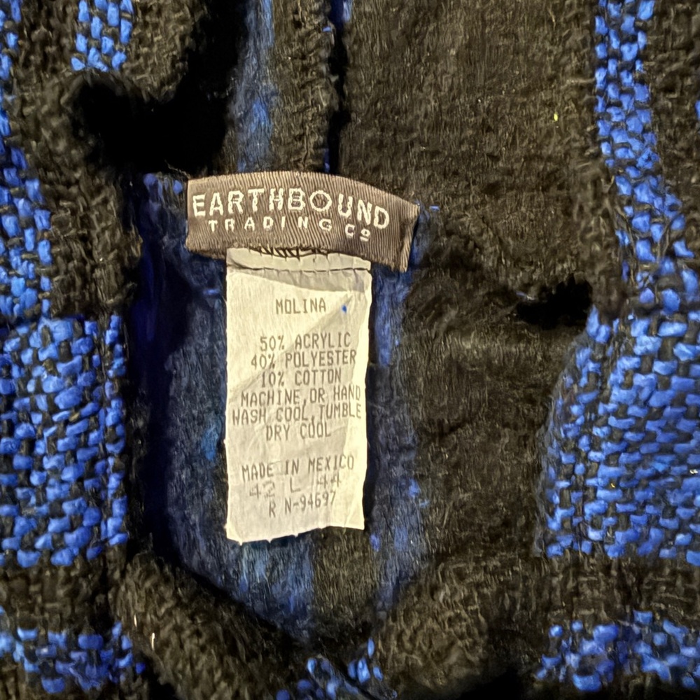 EARTHBOUND Blue and Black Baja Hoodie - Picture 3 of 3